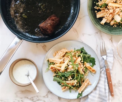 MET ELLEN DE KEUKEN IN: COUSCOUS SALADE MET BIEFSTUK