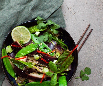 ZOMERRECEPT: SNELLE AZIATISCH GESTOOMDE AUBERGINE